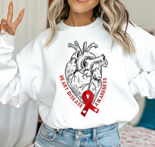 HEART DISEASE AWARENESS - DTF TRANSFER