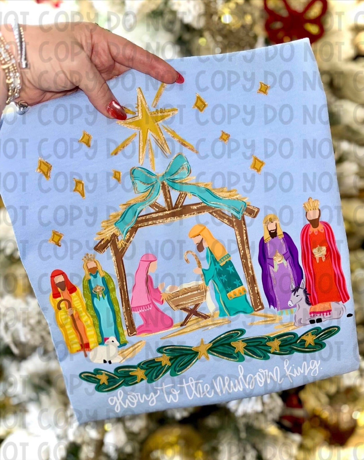 GLORY TO THE NEWBORN KING - DTF TRANSFER
