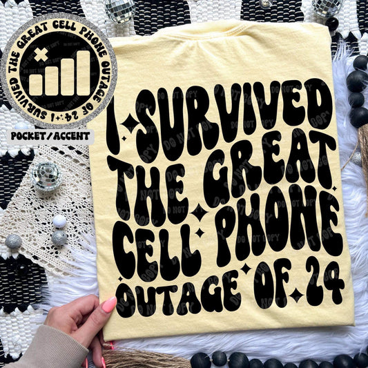 I SURVIVED - FRONT+BACK - DTF TRANSFER
