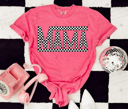 CHECKERED MAMA - DTF TRANSFER
