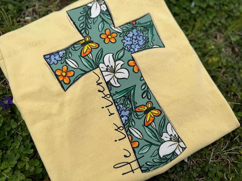 HE IS RISEN - DTF TRANSFER