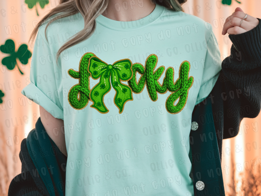 LUCKY FAUX YARN - DTF TRANSFER