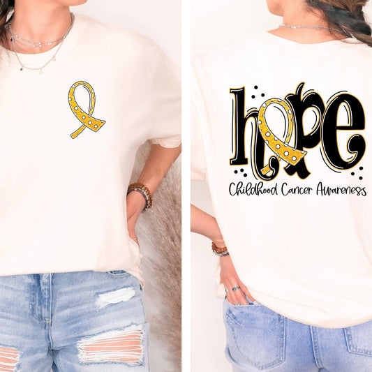 Hope Ribbon *Ollie & Co. Exclusive*  - FRONT+BACK - DTF TRANSFER