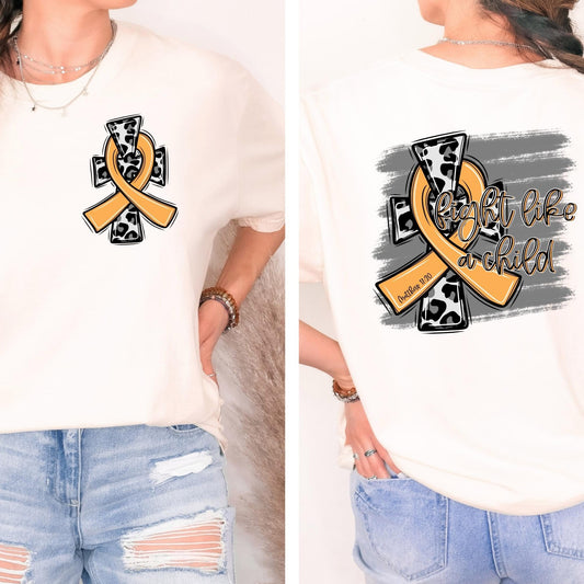 Fight like a Child *Ollie & Co. Exclusive*  - FRONT+BACK - DTF TRANSFER