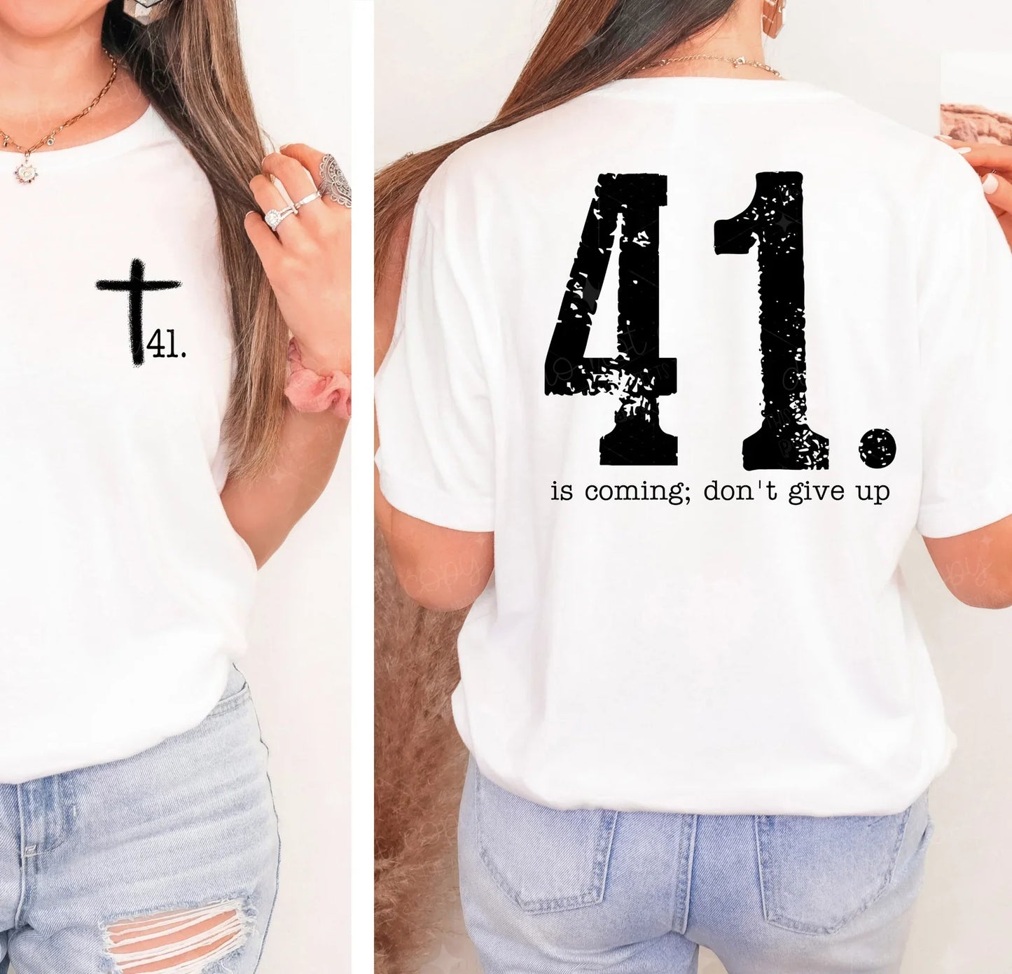 41 is coming - FRONT+BACK - DTF TRANSFER
