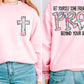 PRAY BEHIND YOUR BACK - FRONT+BACK - DTF TRANSFER