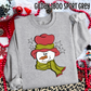 WHIMSICAL SNOWMAN - DTF TRANSFER