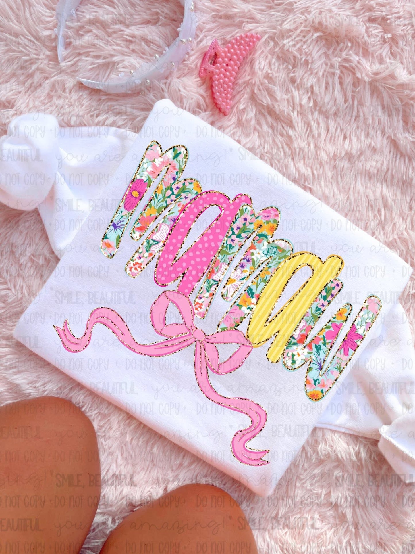 FLORAL MAMA NAMES - DTF TRANSFER