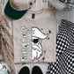 BLACK WHITE DOTTIE MASCOT - DTF TRANSFER