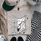 BLACK WHITE DOTTIE MASCOT - DTF TRANSFER