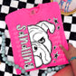 BLACK WHITE DOTTIE MASCOT - DTF TRANSFER