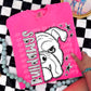 BLACK WHITE DOTTIE MASCOT - DTF TRANSFER