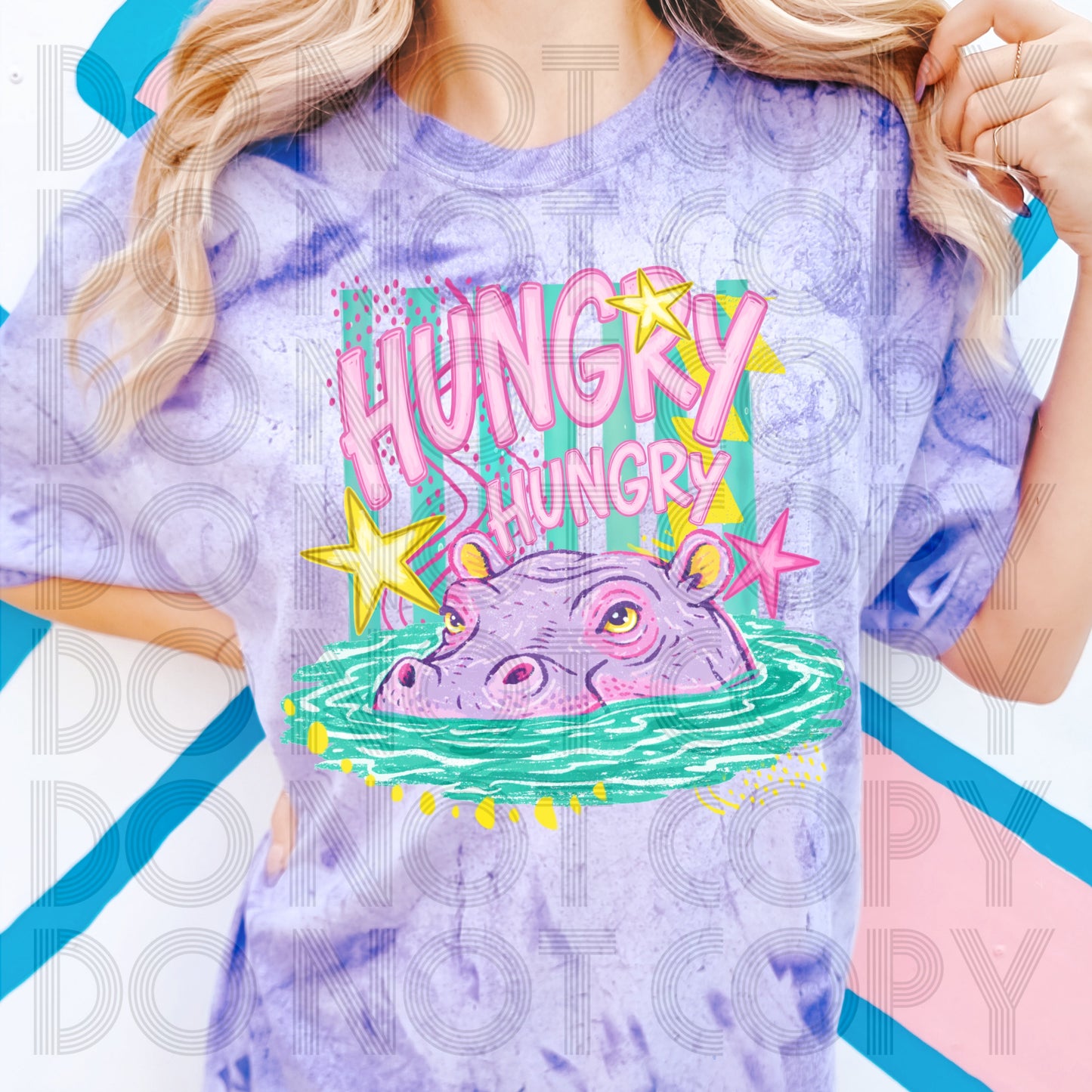 HUNGRY HUNGRY HIPPO - DTF TRANSFER