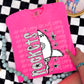BLACK WHITE DOTTIE MASCOT - DTF TRANSFER