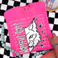 BLACK WHITE DOTTIE MASCOT - DTF TRANSFER