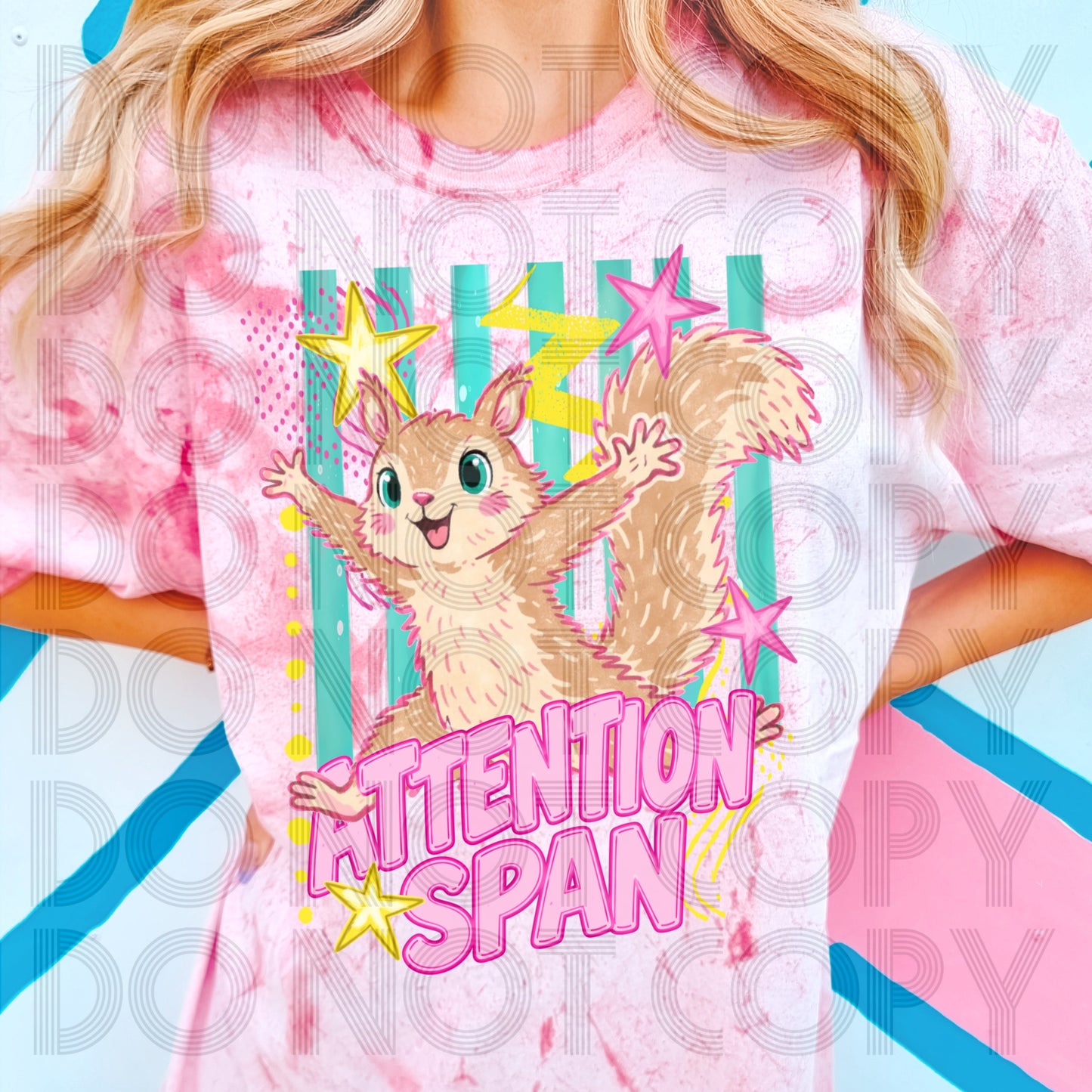 ATTENTION SPAN SQUIRREL - DTF TRANSFER