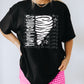 BLACK WHITE DOTTIE MASCOT - DTF TRANSFER