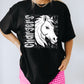 BLACK WHITE DOTTIE MASCOT - DTF TRANSFER