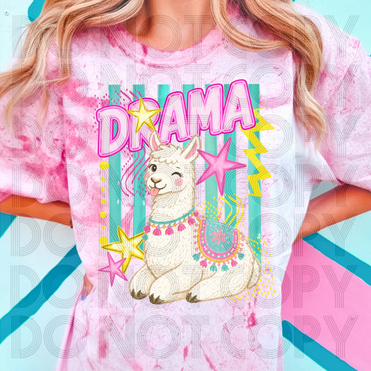 DRAMA LLAMA - DTF TRANSFER
