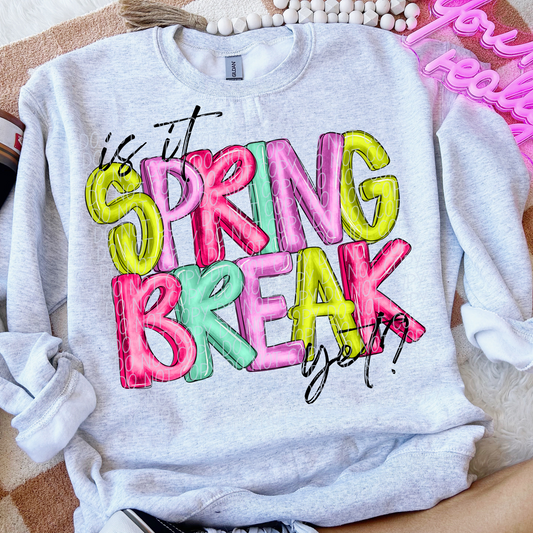 IS IT SPRING BREAK YET? - DTF TRANSFER