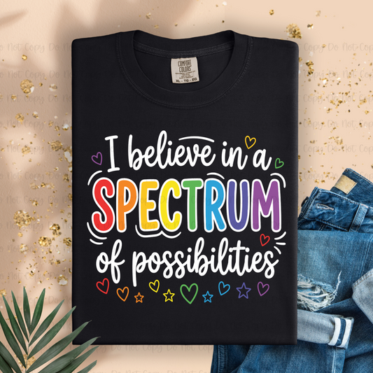 I BELIEVE IN A SPECTRUM OF POSSIBILITIES - DTF TRANSFER