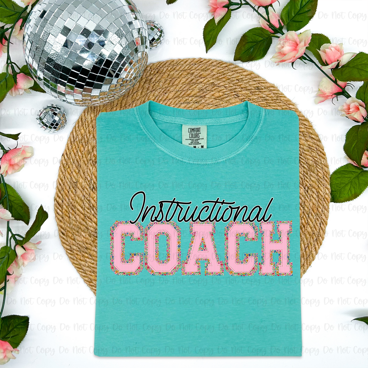 PREPPY PINK FLORAL OCCUPATIONS - DTF TRANSFER
