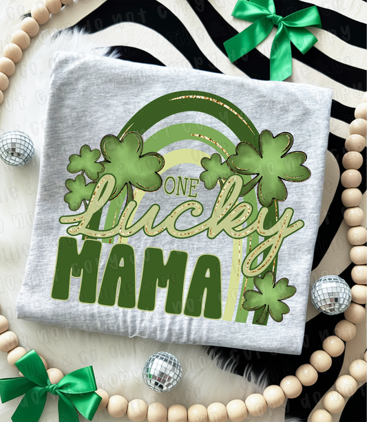 ONE LUCKY MAMA - DTF TRANSFER
