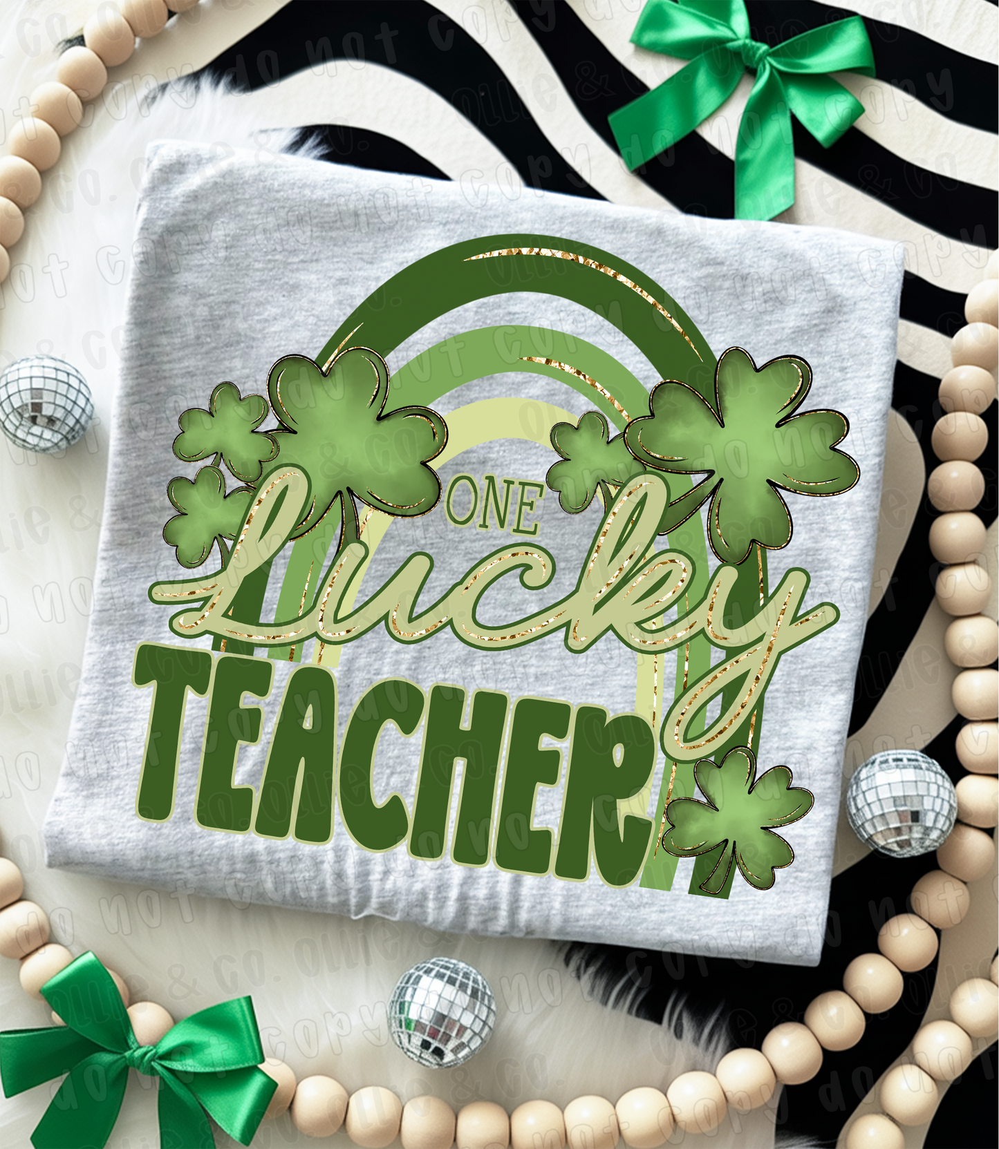 ONE LUCKY TEACHER - DTF TRANSFER