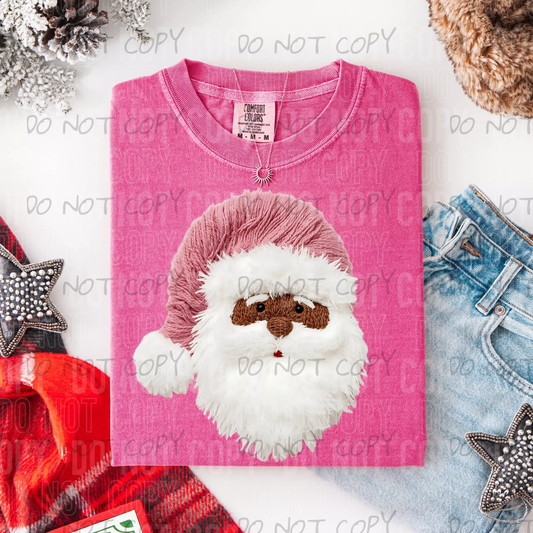 PINK SANTA YARN DARK - DTF TRANSFER