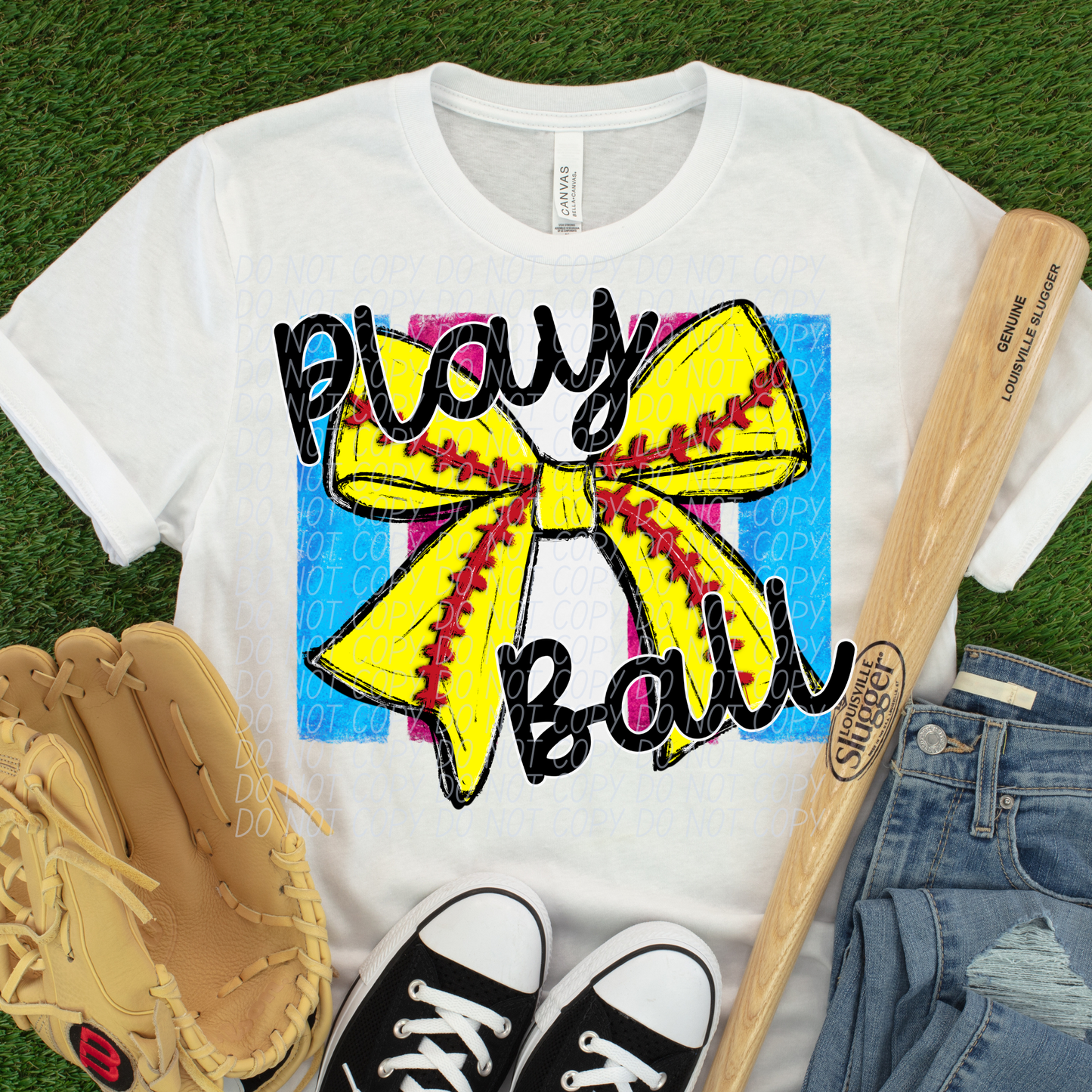 SOFTBALL PLAY BALL COQUETTE PINK - DTF TRANSFER