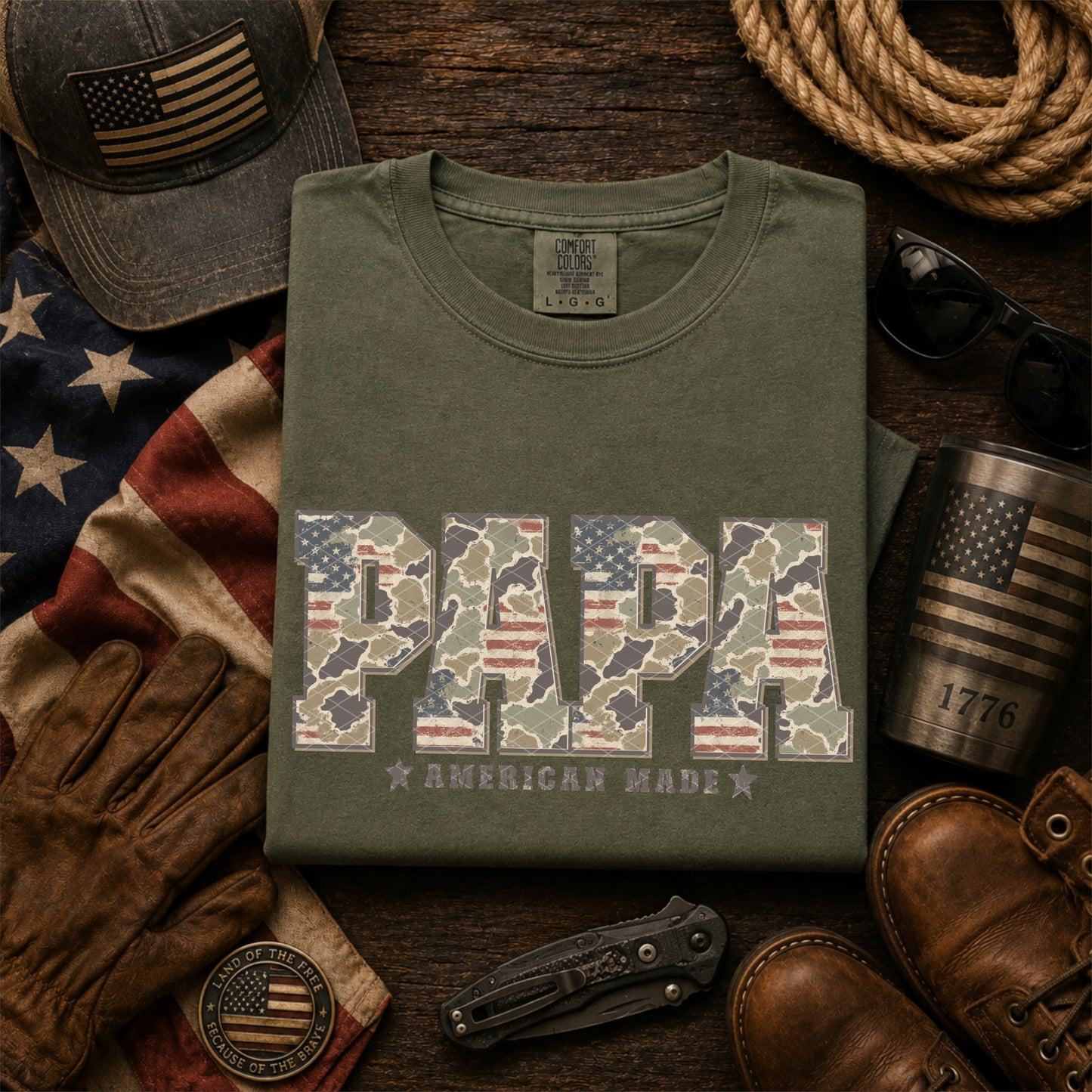 CAMO PATRIOTIC MEN - DTF TRANSFER