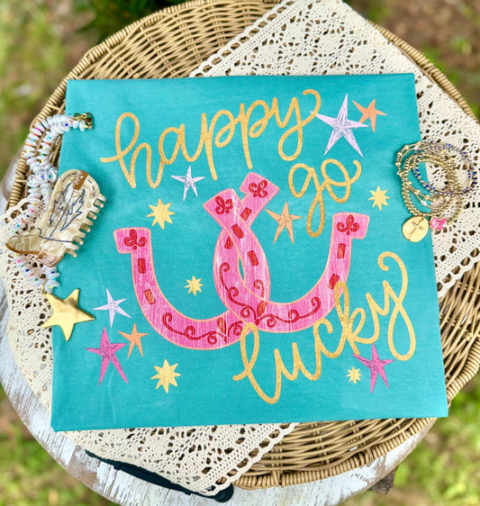 HAPPY GO LUCKY - DTF TRANSFER