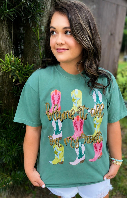 BLAME IT ALL ON MY ROOTS - DTF TRANSFER