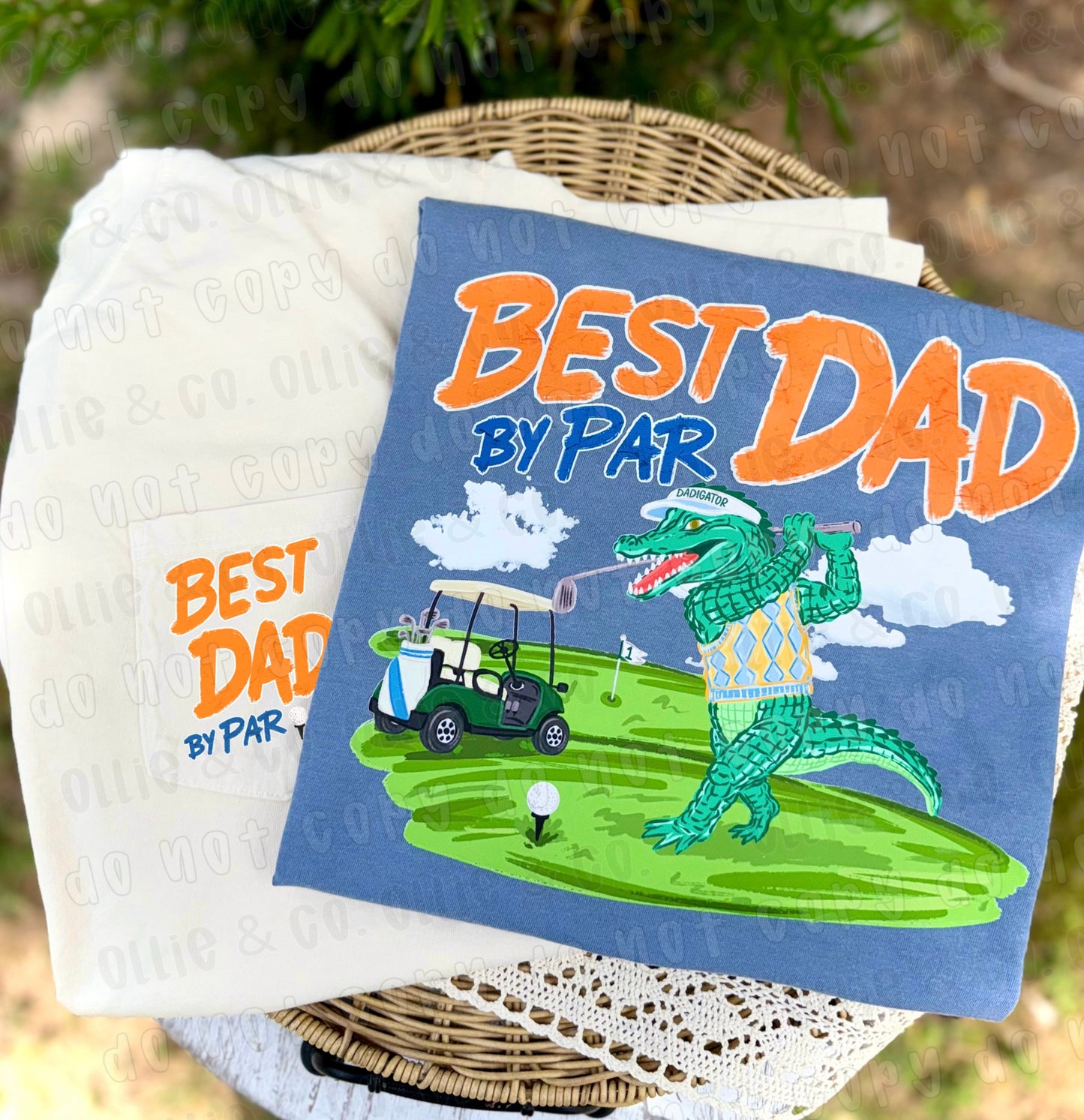 BEST DAD BY PAR - FRONT+BACK - DTF TRANSFER