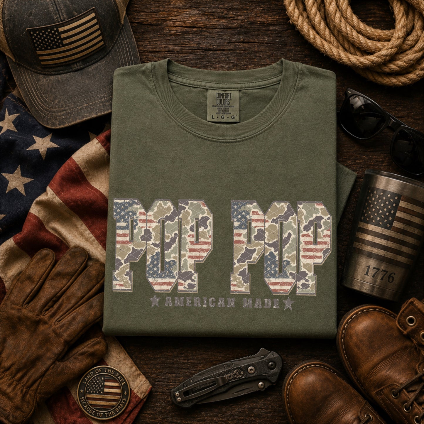 CAMO PATRIOTIC MEN - DTF TRANSFER