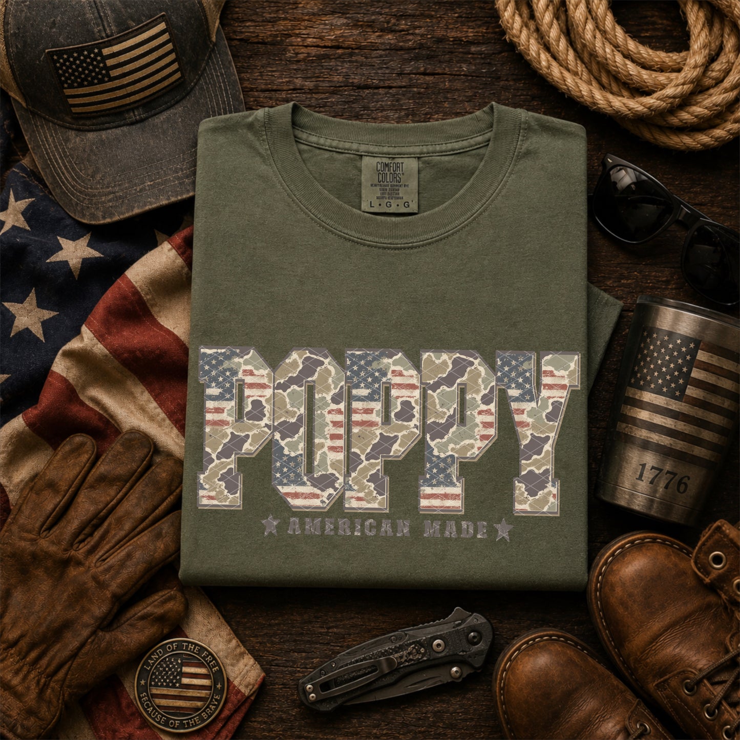 CAMO PATRIOTIC MEN - DTF TRANSFER