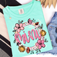 FLORAL & LEOPARD NAME FRAMES - DTF TRANSFER