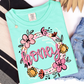 FLORAL & LEOPARD NAME FRAMES - DTF TRANSFER