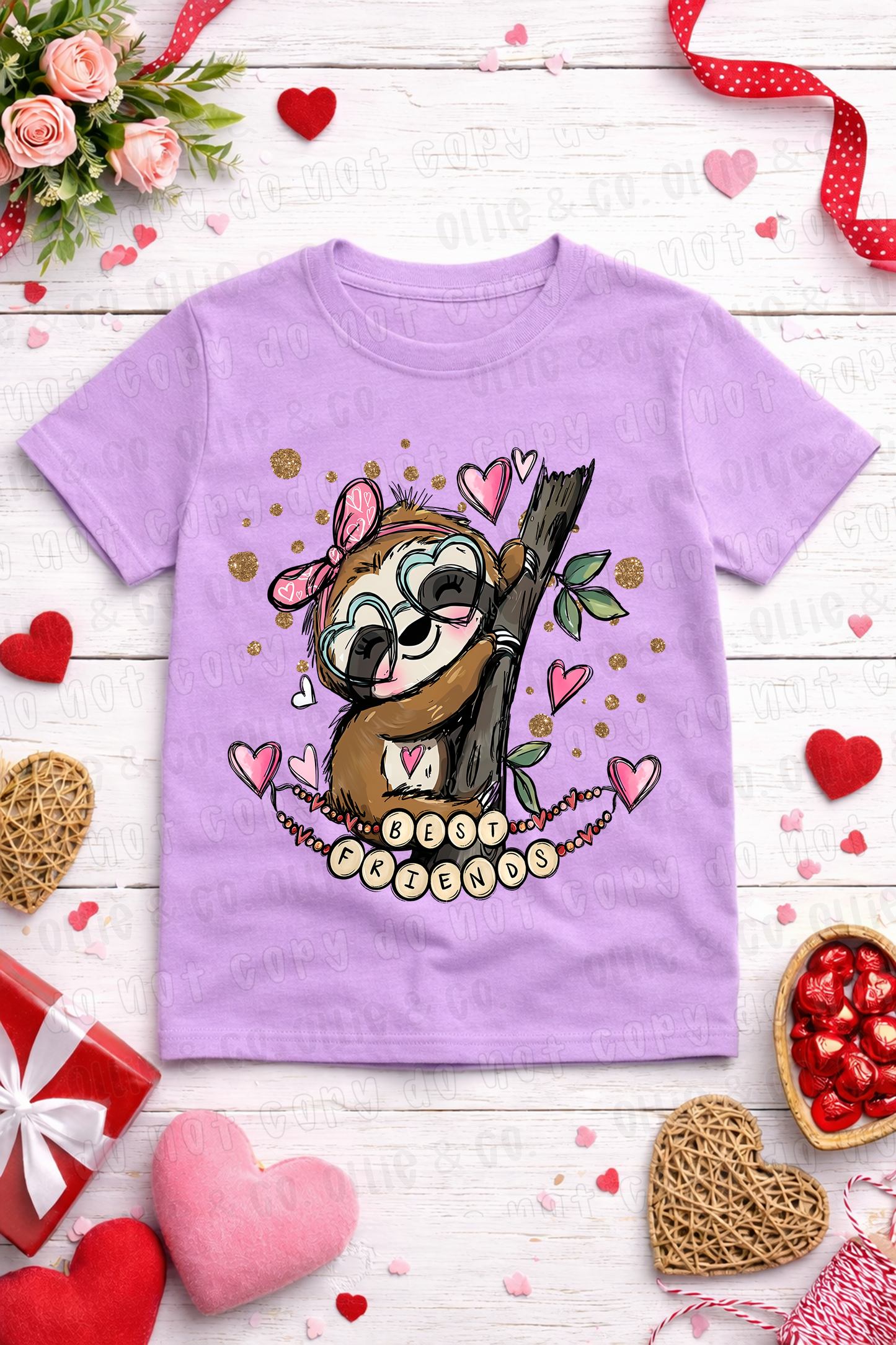 SLOTH BEST FRIENDS - DTF TRANSFER