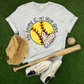 MY HEART IS ON THAT FIELD- SOFTBALL  - DTF TRANSFER
