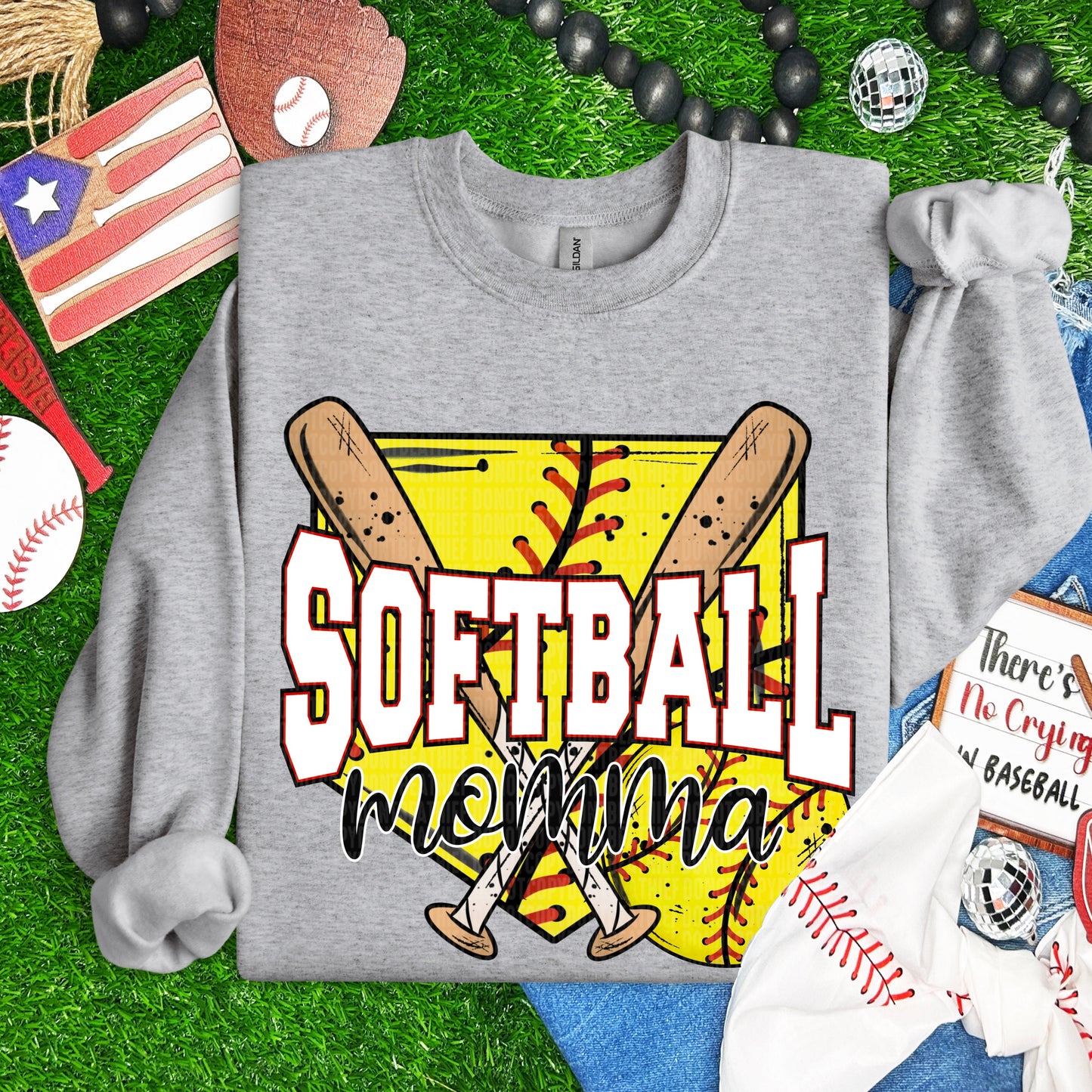SOFTBALL MAMA - DTF TRANSFER