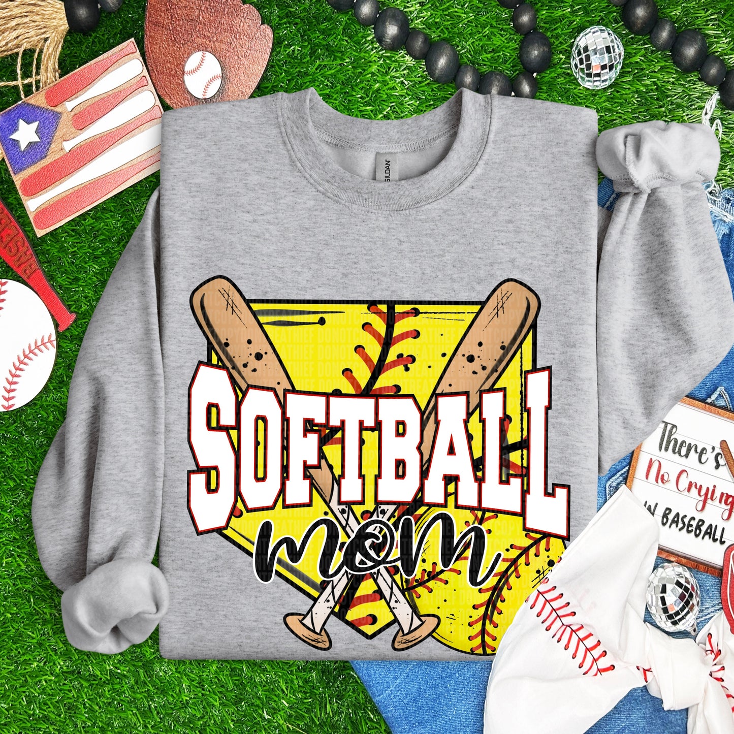 SOFTBALL MAMA - DTF TRANSFER