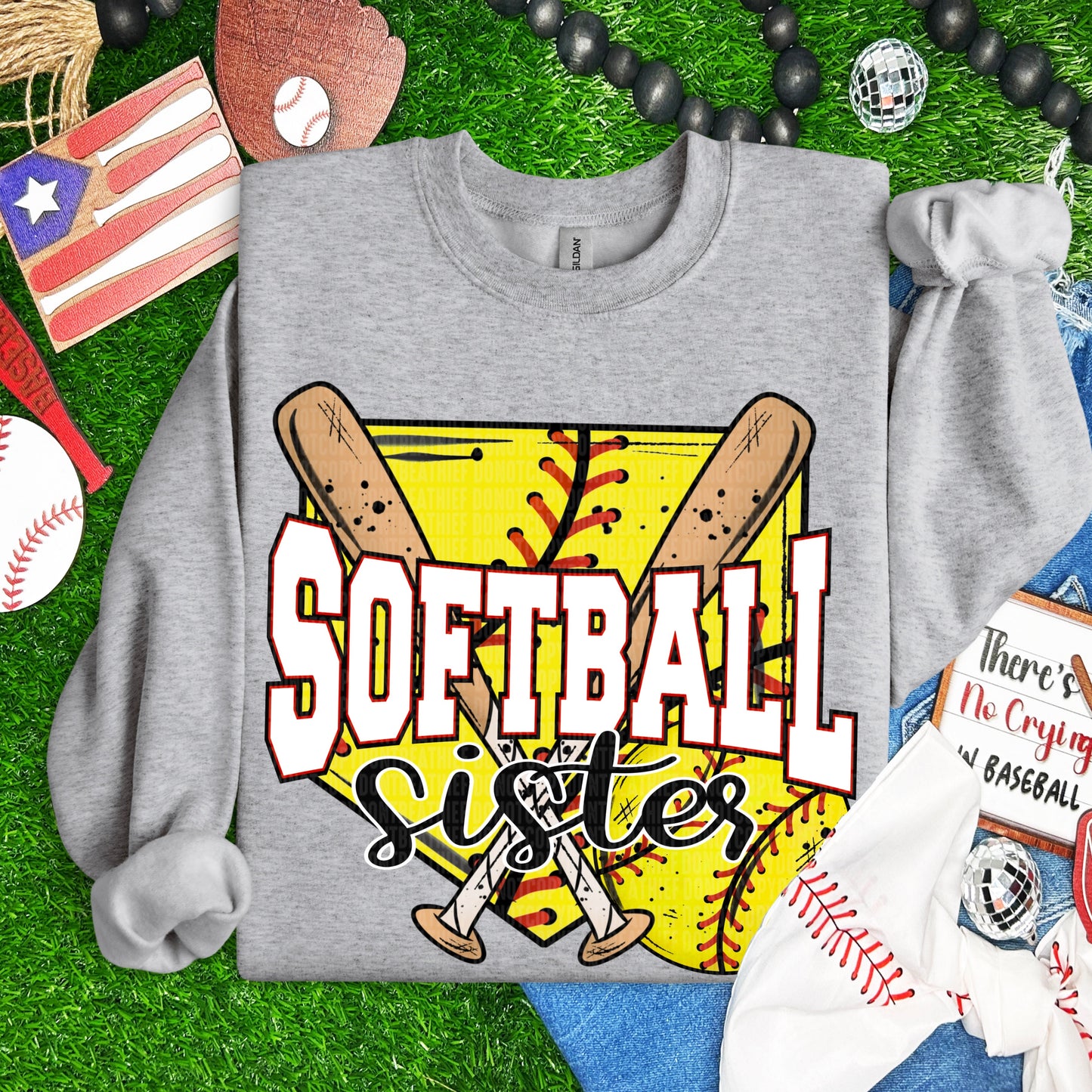 SOFTBALL MAMA - DTF TRANSFER