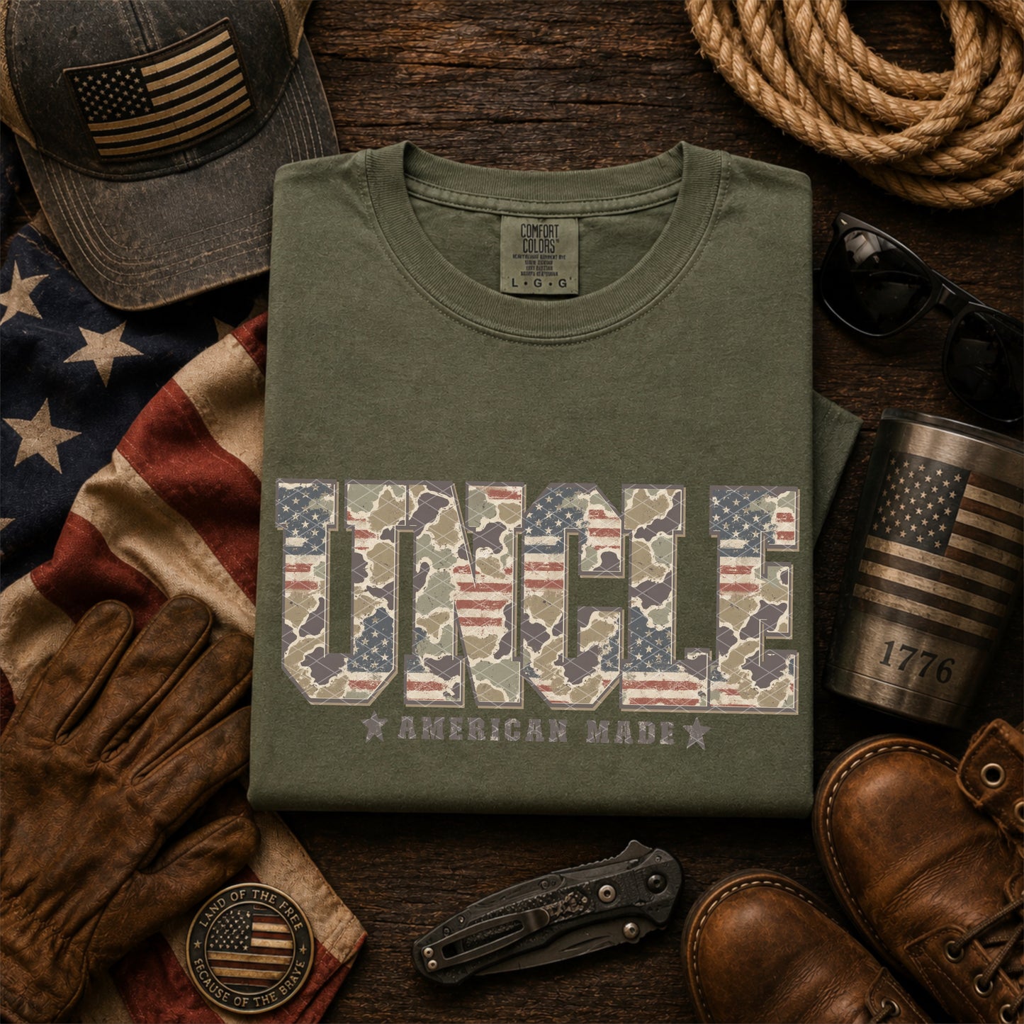 CAMO PATRIOTIC MEN - DTF TRANSFER