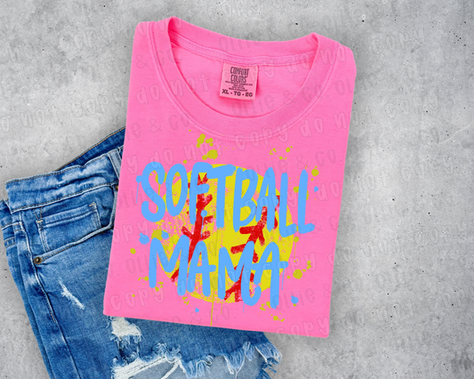 SOFTBALL MAMA - DTF TRANSFER