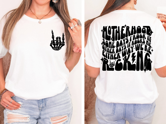 Rocking Motherhood-  *Ollie & Co Exclusive* - FRONT+BACK - DTF TRANSFER