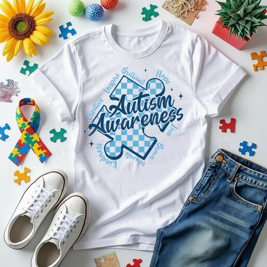 AUTISM AWARENESS PUZZLE - DTF TRANSFER