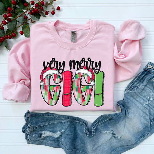 VERY MERRY PINK - DTF TRANSFER