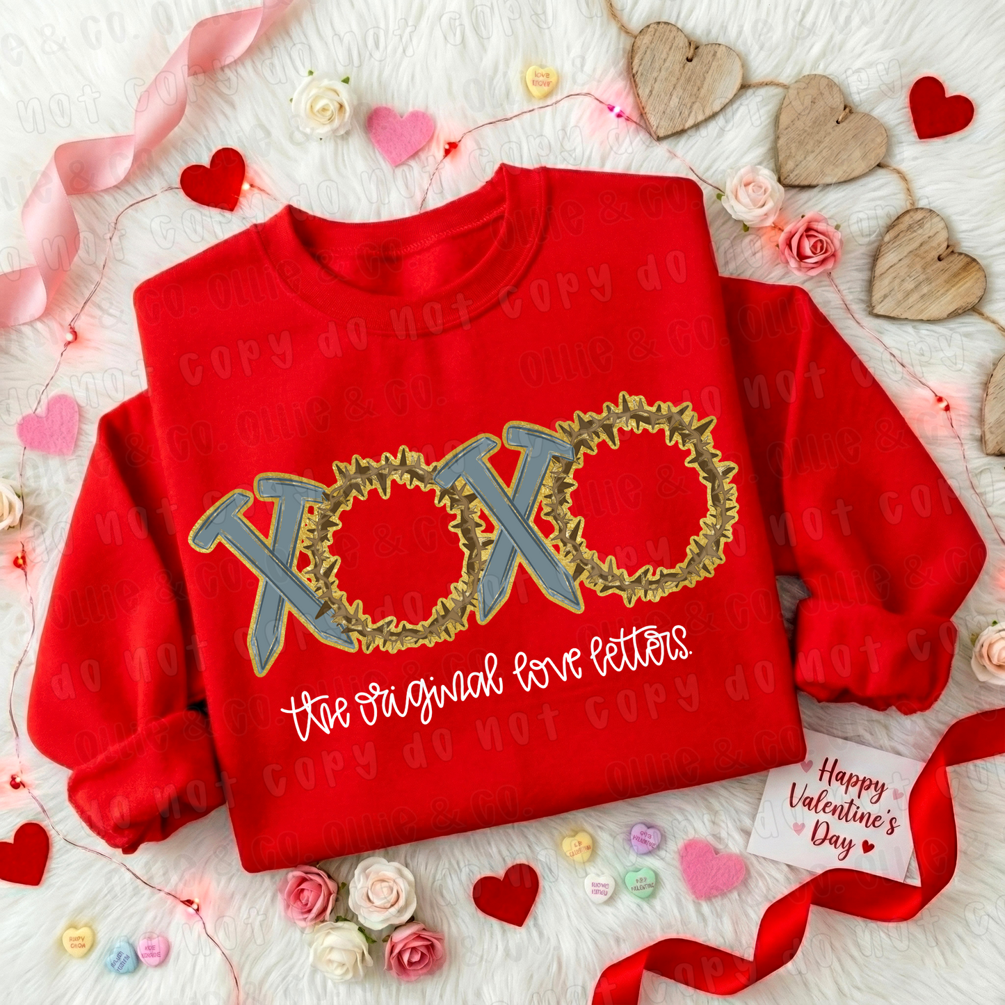 XOXO ORIGINAL LOVE LETTERS GOLD - DTF TRANSFER