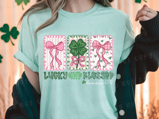 LUCKY AND BLESSED - DTF TRANSFER